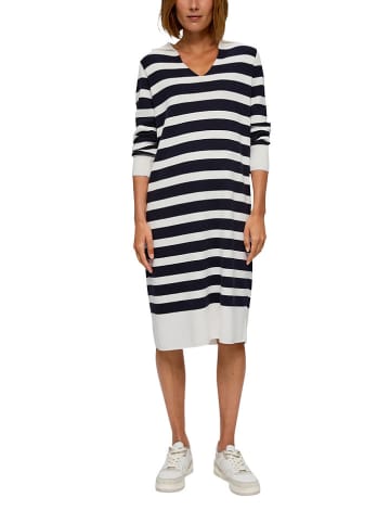 s.Oliver Strickkleid in Schwarz/ Weiß