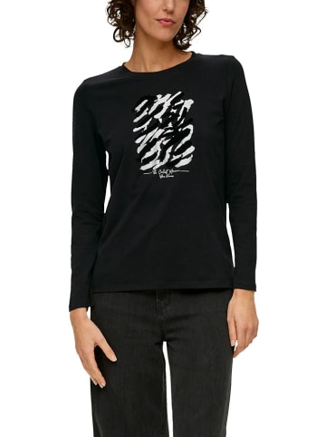 s.Oliver Longsleeve in Schwarz