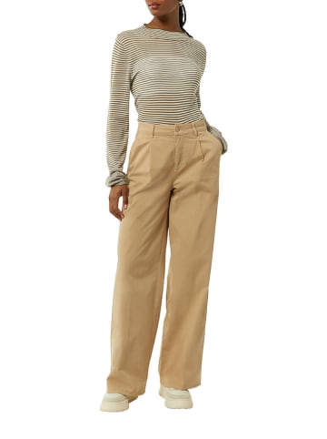 s.Oliver Pullover in Khaki/ Creme