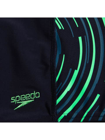 Speedo Badehose in Dunkelblau/ Grün