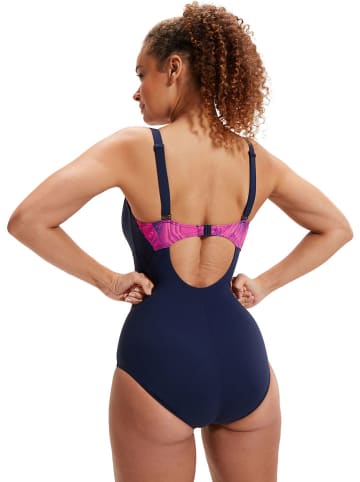 Speedo Badpak donkerblauw/roze