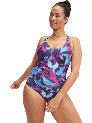 Speedo Strój kąpielowy w kolorze niebiesko-fioletowym