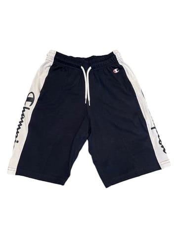 Champion Sweatshorts in Dunkelblau/ Weiß