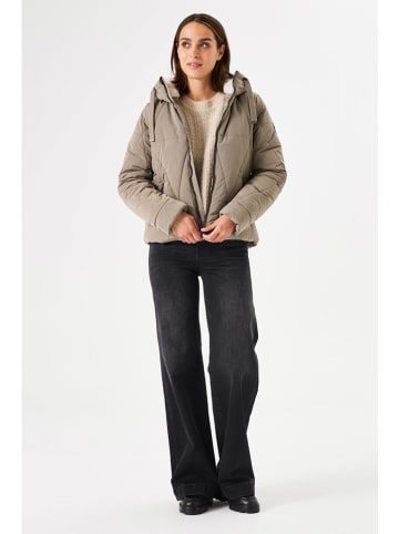 Garcia Doorgestikte jas beige