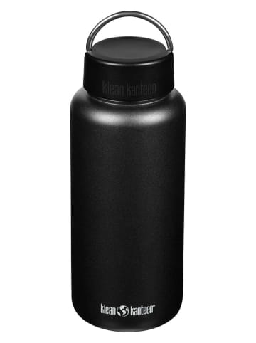 Klean Kanteen Trinkflasche "Kanteen Wide" in Schwarz - 1,18 l