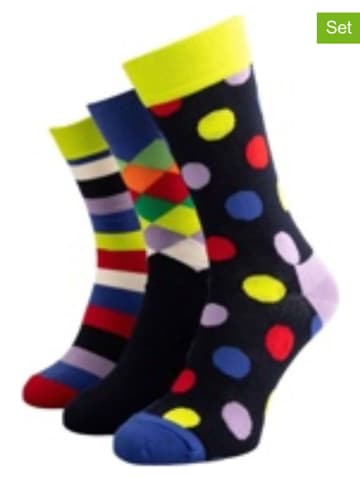 Happy Socks 3-delige set: sokken "Big Dots" meerkleurig