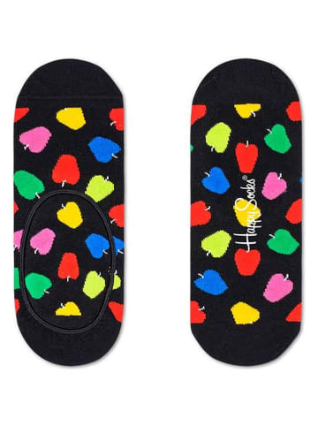 Happy Socks Voetjes "Apple" zwart/meerkleurig