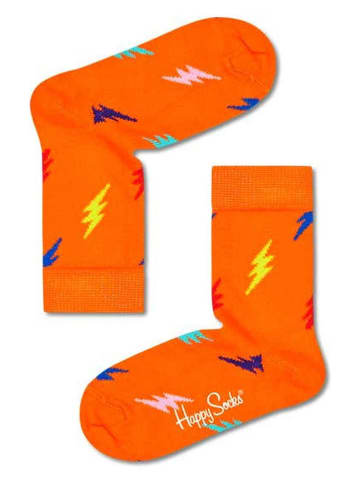 Happy Socks Sokken "Lightning" oranje