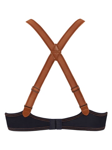 Marlies Dekkers Beugelbeha "Calamity Jane" donkerblauw/lichtbruin