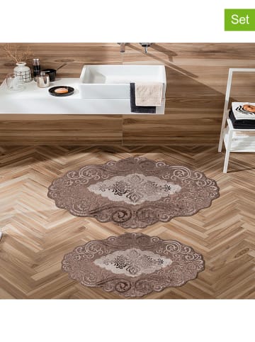 CARPET DIEM Dywaniki łazienkowe (2 szt.) w kolorze brązowym