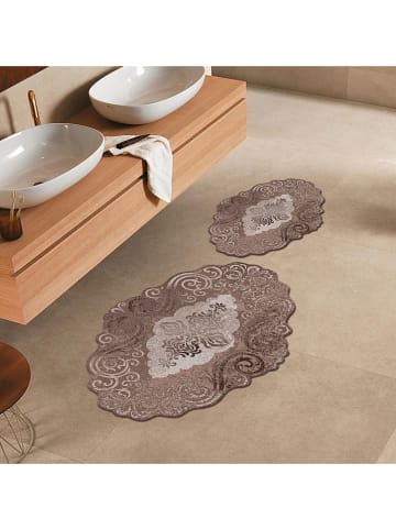 CARPET DIEM Dywaniki łazienkowe (2 szt.) w kolorze brązowym