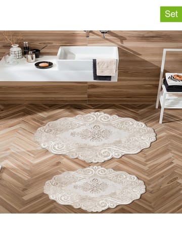 CARPET DIEM 2-delige set: badmatten beige