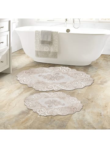 CARPET DIEM 2-delige set: badmatten beige