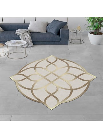 CARPET DIEM Laagpolig tapijt beige/goudkleurig