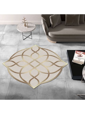 CARPET DIEM Laagpolig tapijt beige/goudkleurig