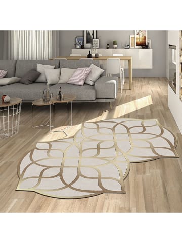CARPET DIEM Laagpolig tapijt beige/goudkleurig