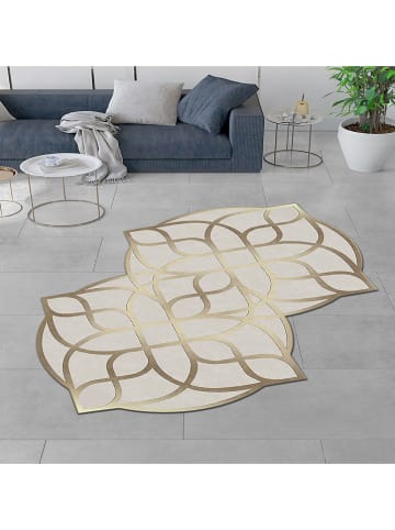 CARPET DIEM Laagpolig tapijt beige/goudkleurig