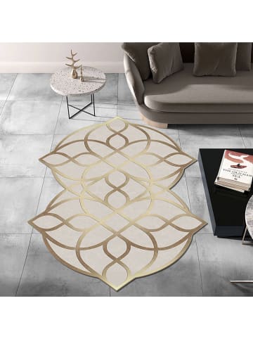 CARPET DIEM Laagpolig tapijt beige/goudkleurig