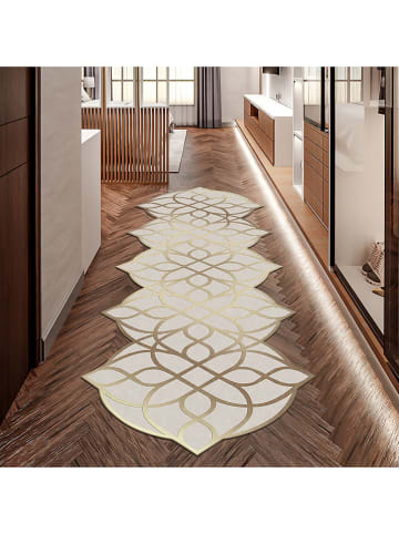 CARPET DIEM Kurzflor-Teppich in Beige/ Gold