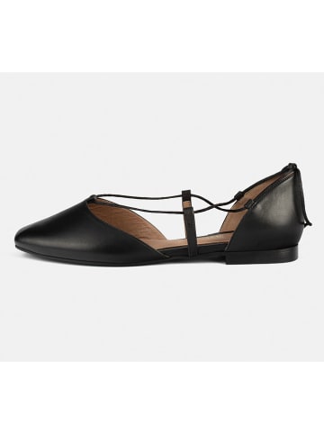loft37 Leder-Ballerinas "Bye Bye" in Schwarz