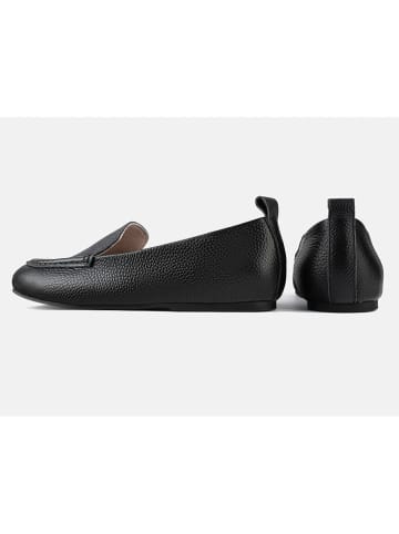 loft37 Leder-Slipper "No Escape" in Schwarz
