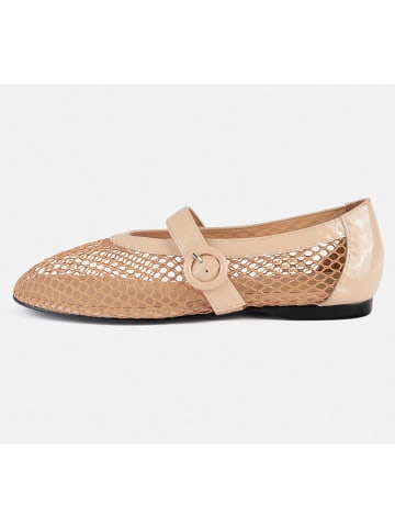 loft37 Leren slingballerina's "Spend My Day" beige