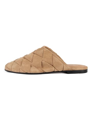loft37 Leren clogs "Sunset Serenity" beige