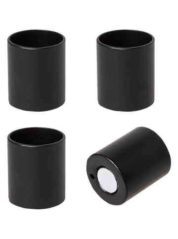 Nordheim Magnetischer Kerzenhalter in Schwarz - Ø 25 cm