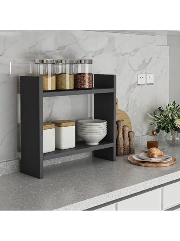 Evila Regał kuchenny "Denver" w kolorze antracytowym - 34 x 10 x 30 cm