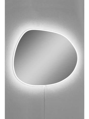 Evila LED-Spiegel "Piago" in Weiß - (B)60 x (H)46 cm