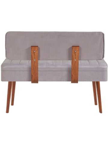 Evila Aufbewahrungsbank "Vina" in Grau/ Braun - (B)110 x (H)82,5 x (T)40 cm