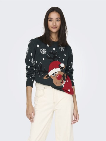 JDY Pullover "Lucia" in Dunkelgrün