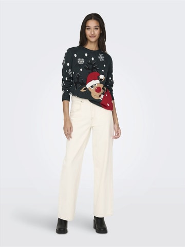 JDY Pullover "Lucia" in Dunkelgrün