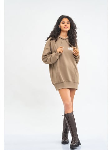 Tom Barron Hoodie in Hellbraun