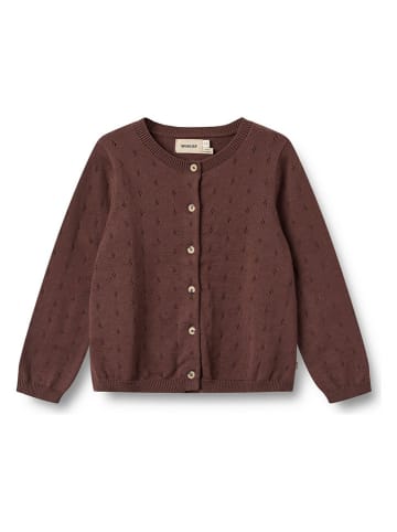 Wheat Cardigan "Maia" in Dunkelbraun