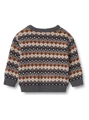 Wheat Pullover "Elias" in Grau/ Hellbraun/ Beige