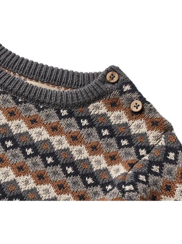 Wheat Pullover "Elias" in Grau/ Hellbraun/ Beige
