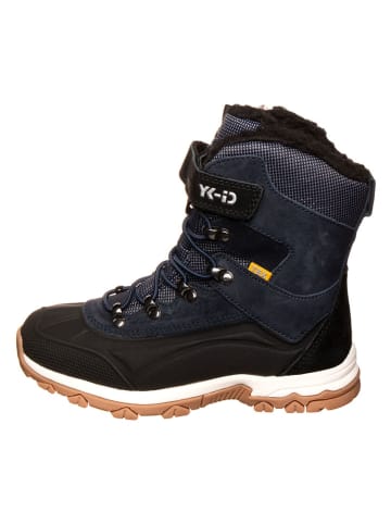 Lurchi Skórzane buty trekkingowe "Laurin-Tex" w kolorze granatowym