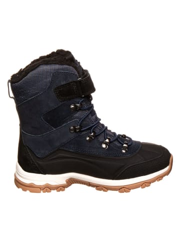 Lurchi Skórzane buty trekkingowe "Laurin-Tex" w kolorze granatowym