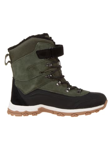 Lurchi Leder-Boots "Laurin Tex" in Khaki/ Schwarz