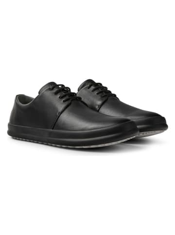 Camper Leder-Schnürschuhe in Schwarz