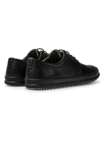 Camper Leder-Schnürschuhe in Schwarz