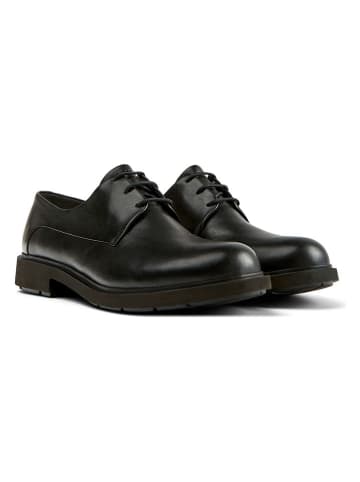 Camper Leder-Schnürschuhe in Schwarz