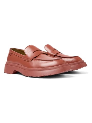 Camper Leder-Mokassins in Rot