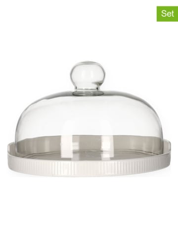 Homla 2-delige serveerset ''Fincan'' wit - Ø 22 cm