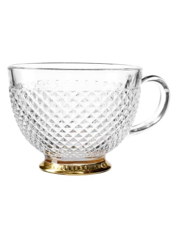 Homla Jumbotasse ''Barrel'' in Gold - 360 ml