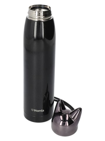 Homla Butelka termiczna "Foxy" w kolorze czarnym - 320 ml