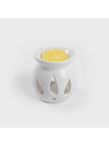 Homla Geurlamp "Vaxbo" wit - (H)8 x Ø 8 cm