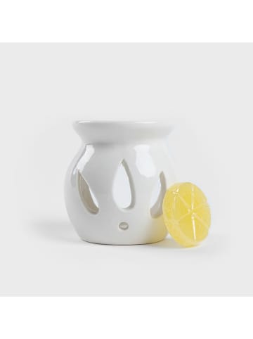 Homla Geurlamp "Vaxbo" wit - (H)8 x Ø 8 cm