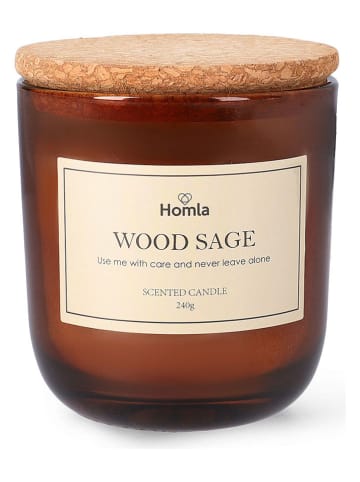 Homla Duftkerze ''Verde'' in Hellbraun - 240 g